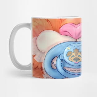 Cute Kit Paci Mask - Orange w/ Blue Paci Mug